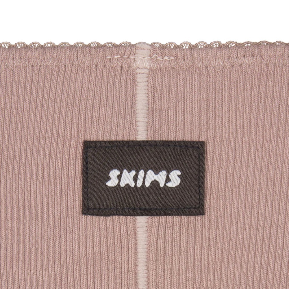 SKIMS Cotton Picot Straight Leg Pants in Umber - Picture 7 of 7